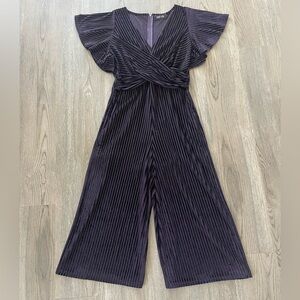 Dark Purple Textured fab’rik Jumpsuit - Size M